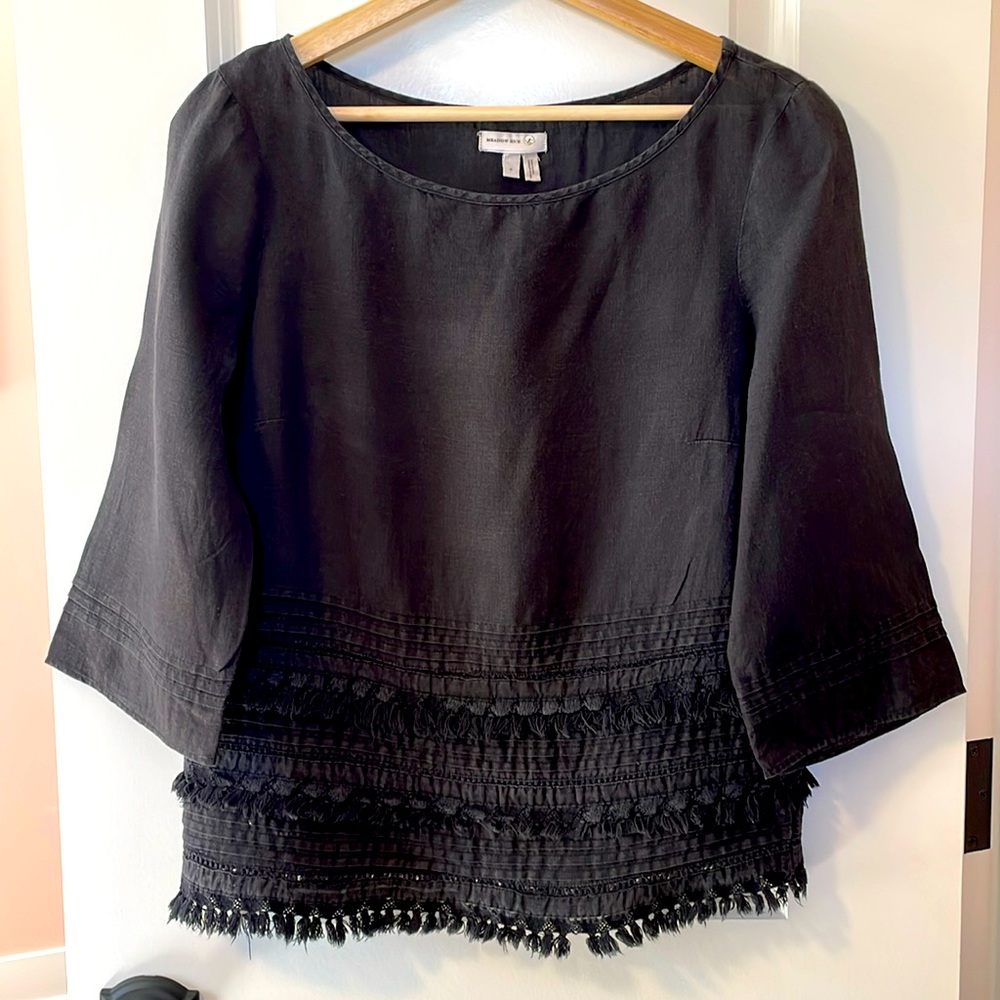 Anthropologie “Meadow Rue” Brand Linen Top